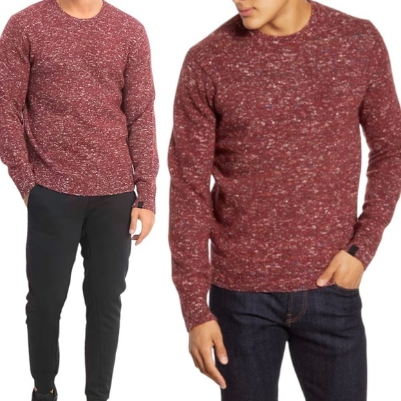 Rag & Bone Sweater Theon Crewneck Classic Fit Pullover Speckled  Wool NWT - Picture 2 of 13